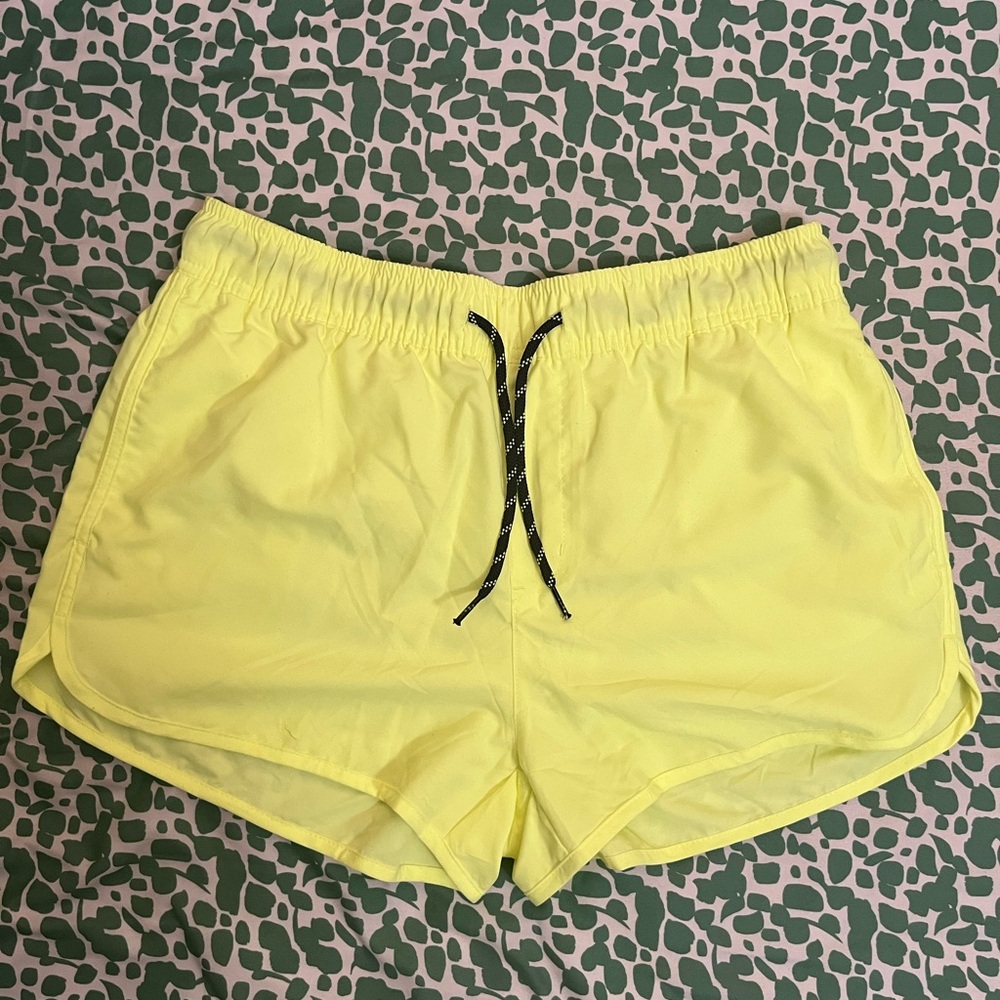 Brand New Highlighter Yellow Swim Trunks